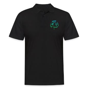 Gaming Graffiti Controller Videogames Tag - Männer Poloshirt - Schwarz - Vorne - Kai (181cm)