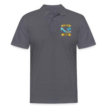Spielplatz Tester - Männer Poloshirt - Anthrazit - Vorne - Nico (186cm)