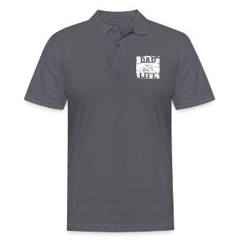 Papa Leben - Männer Poloshirt - Anthrazit - Vorne - Nico (186cm)