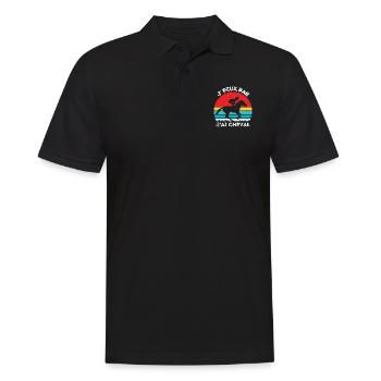 J Peux Pas J ai Cheval 4 - Polo Homme - noir - Devant - Kai (181cm)