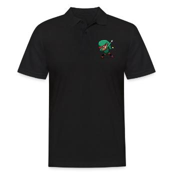 Funny Christmas Elf Gift For Yours - Men's Polo Shirt - black - Front - Kai (181cm)