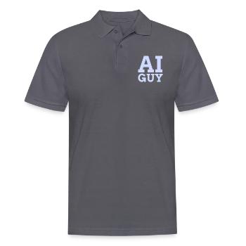 KI-Typ - Männer Poloshirt - Anthrazit - Vorne - Nico (186cm)