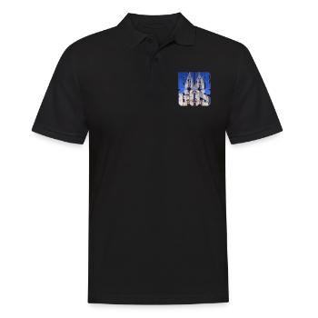 Burgos, city of Spain, façade of the cathedral - Men's Polo Shirt - black - Front - Kai (181cm)