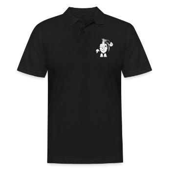 ' Design Grenade blanc - Polo Homme - noir - Devant - Kai (181cm)