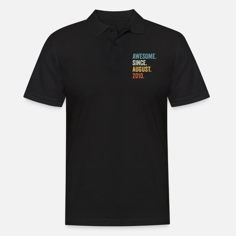 Awesome Since August 2010 12e anniversaire - Polo Homme - noir