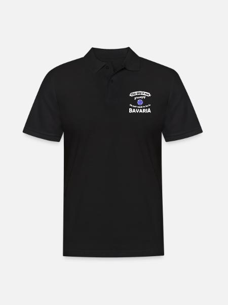 Bavarian homeland - Men's Polo Shirt - black