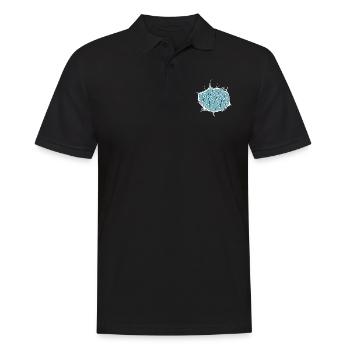 Beach Holiday Santa Birthday Present Funny Gym - Men's Polo Shirt - black - Front - Kai (181cm)