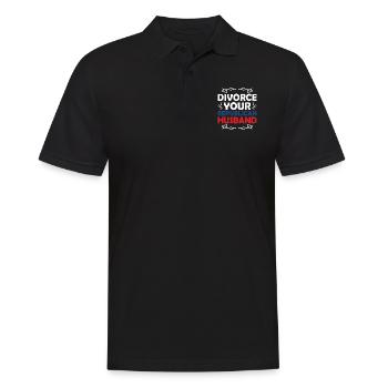 Divorce Your Republican Husband Divorcee Ex-Wife W - Men's Polo Shirt - black - Front - Kai (181cm)