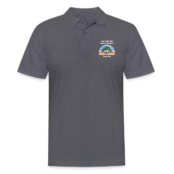Vacances à Tenerife - Polo Homme - charbon - Devant - Nico (186cm)