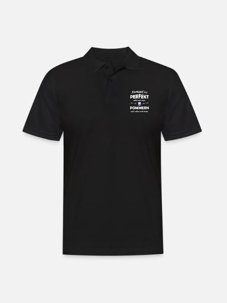 Die Provinz Pommern - Männer Poloshirt - Schwarz