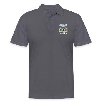 The boy from Madeira - Men's Polo Shirt - charcoal grey - Front - Nico (186cm)