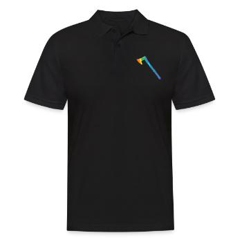 Axt | Wikinger | Holzfäller | Nordisch | Beil - Männer Poloshirt - Schwarz - Vorne - Kai (181cm)