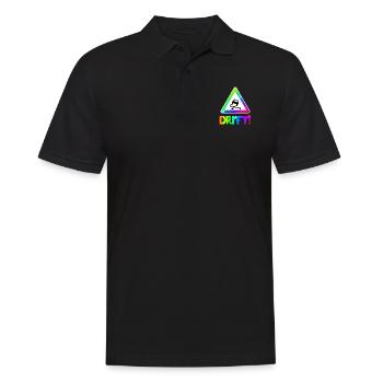 Drift | Auto | Autofan | Driften | Symbol - Männer Poloshirt - Schwarz - Vorne - Kai (181cm)