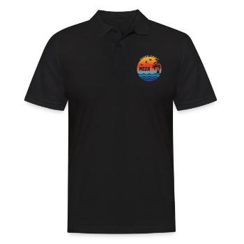 MEER Sonne Strand Urlaub - Männer Poloshirt - Schwarz - Vorne - Kai (181cm)