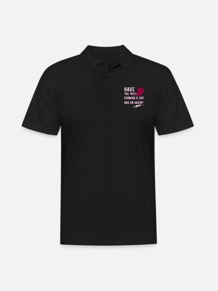 myocardial infarction open heart adenosine - Men's Polo Shirt - black