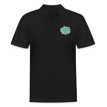 sayings funny authors editor funny sayings humor - Men's Polo Shirt - black - Front - Kai (181cm)