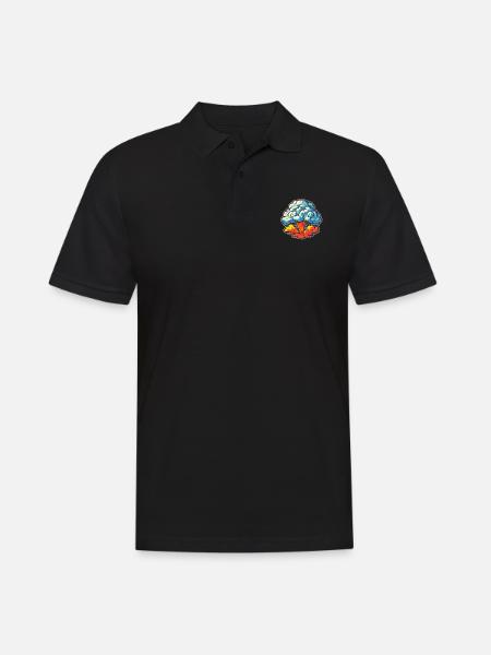 Explosion Fireworks Pyrotechnics - Men's Polo Shirt - black