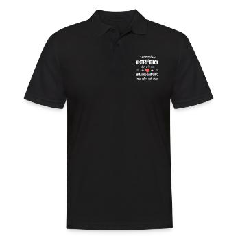 Die Heimat in Brandenburg - Männer Poloshirt - Schwarz - Vorne - Kai (181cm)