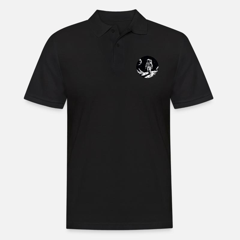 Lune des astronautes - Polo Homme - noir