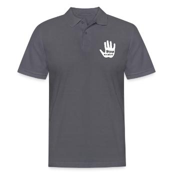 Arrêtez le socialisme - Polo Homme - charbon - Devant - Nico (186cm)