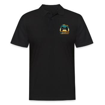 Level 43 Freigeschaltete Geschenkidee 43 Jahre - Männer Poloshirt - Schwarz - Vorne - Kai (181cm)