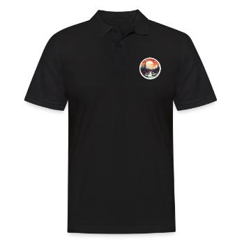 Parc National Hiver Neige - Polo Homme - noir - Devant - Kai (181cm)