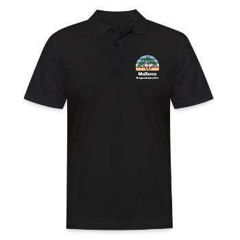 Sommer auf den Balearen - Männer Poloshirt - Schwarz - Vorne - Kai (181cm)