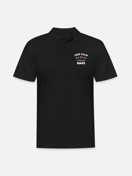 Space and Space Mission - Men's Polo Shirt - black