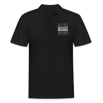 Ballet Mama Dance Woman Ballerina - Men's Polo Shirt - black - Front - Kai (181cm)