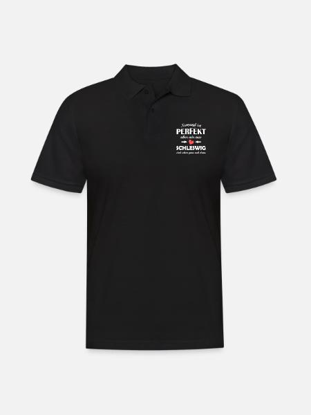 At home in Schleswig - Men's Polo Shirt - black