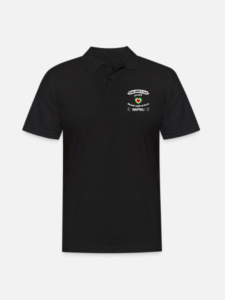 Homesick for Naples - Men's Polo Shirt - black