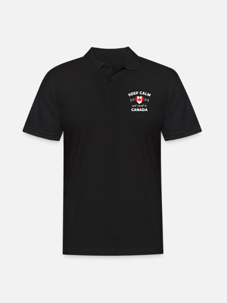 The trip to Canada - Men's Polo Shirt - black