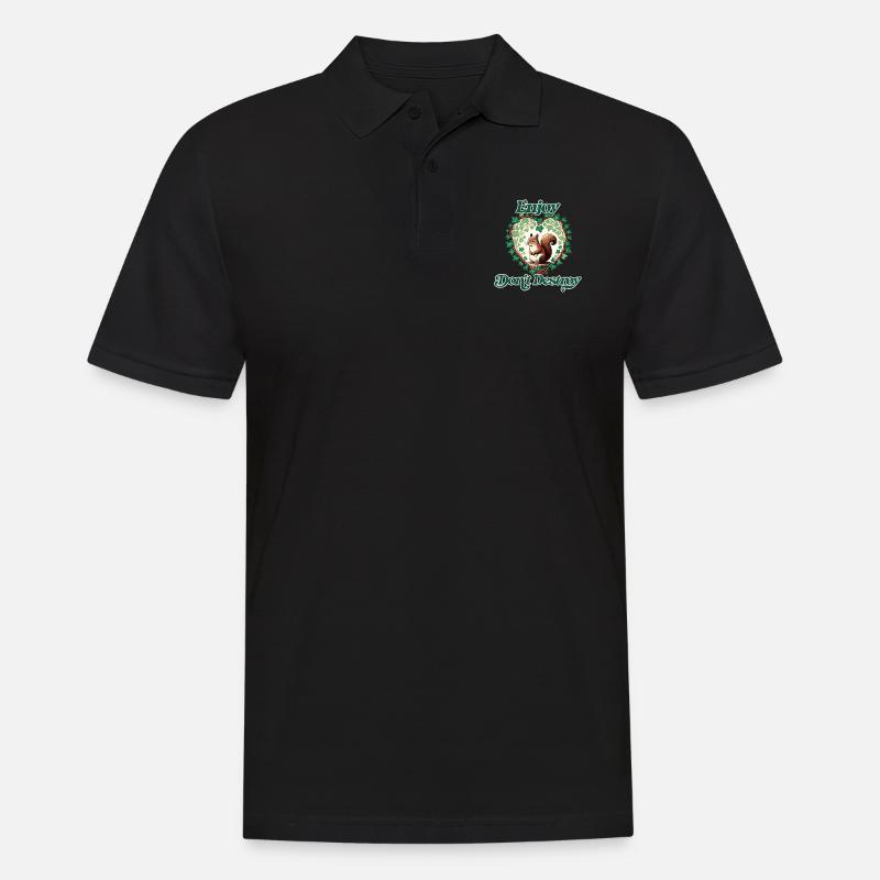 Genieße Don't Destroy - Männer Poloshirt - Schwarz