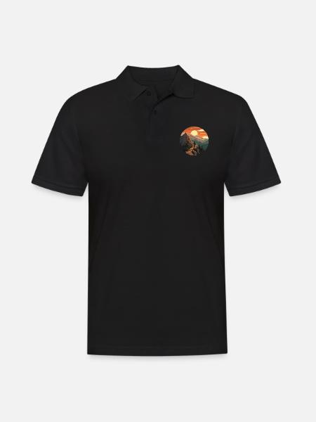 Hiking Nature Holidays - Men's Polo Shirt - black