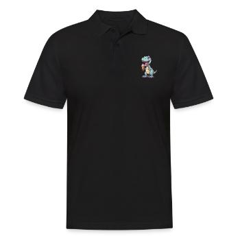 Dino mange de la glace - Polo Homme - noir - Devant - Kai (181cm)