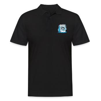 Washing machine - Men's Polo Shirt - black - Front - Kai (181cm)