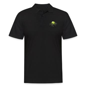 Spinnenerbse Spinne Erbse Kreuzung - Männer Poloshirt - Schwarz - Vorne - Kai (181cm)