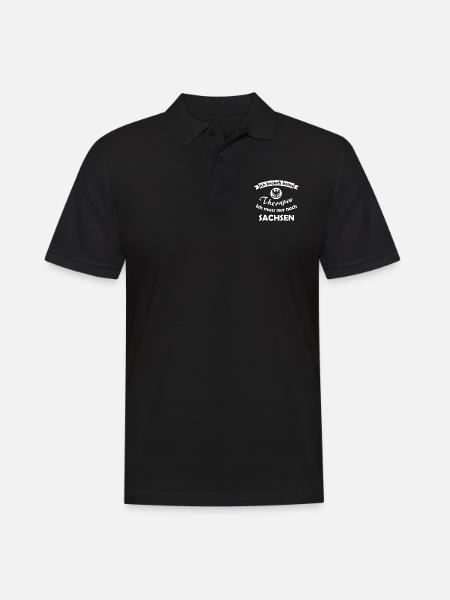 Therapy in Saxony - Men's Polo Shirt - black