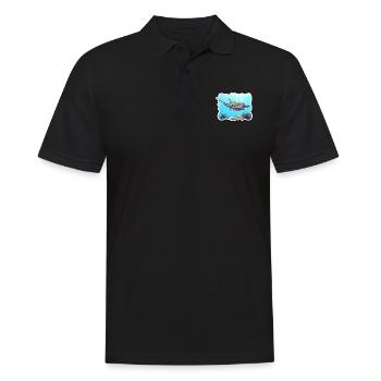 Raie Océan Motif Amoureux de la Mer - Polo Homme - noir - Devant - Kai (181cm)