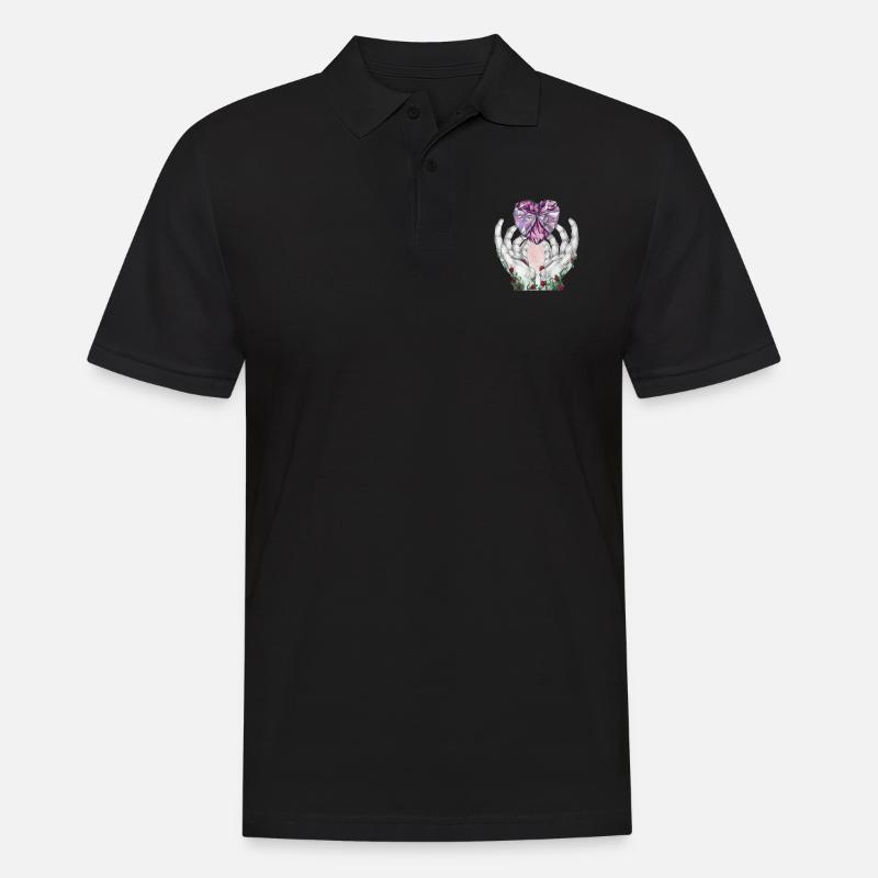 07. Liebesseele - Männer Poloshirt - Schwarz