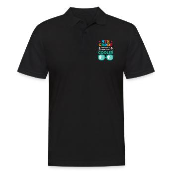 The 4th grade has just become much cooler - Men's Polo Shirt - black - Front - Kai (181cm)