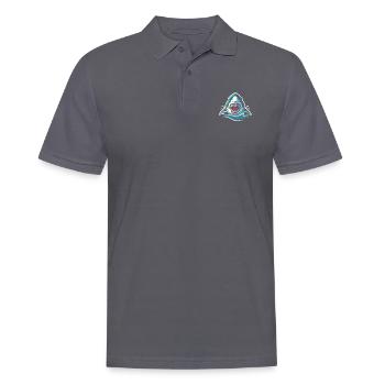 Fierce Shark Bite IllustrationFierce Shark Bite I - Men's Polo Shirt - charcoal grey - Front - Nico (186cm)