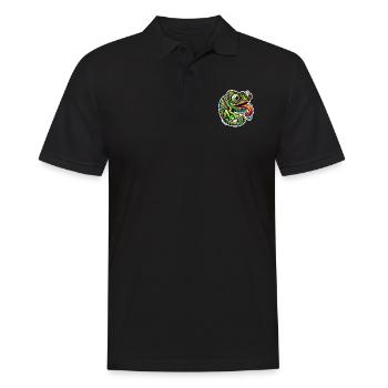 Chameleon Power Cartoon Design - Polo Homme - noir - Devant - Kai (181cm)