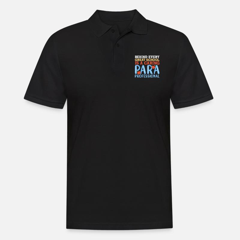 Paraprofessionnel - Polo Homme - noir