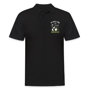 Je Peux Pas J'ai Jardinage - Polo Homme - noir - Devant - Kai (181cm)