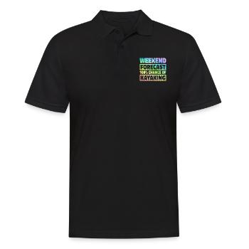 Weekend Foreacst 100% Chance Of Kayaking Rower Row - Männer Poloshirt - Schwarz - Vorne - Kai (181cm)