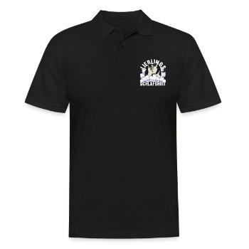 Lieblings Schlafshirt Tier Pyjama Geschenk Pinguin - Männer Poloshirt - Schwarz - Vorne - Kai (181cm)