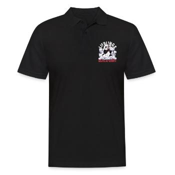 Nachteule Panda Geschenk Lieblings Schlafshirt - Männer Poloshirt - Schwarz - Vorne - Kai (181cm)