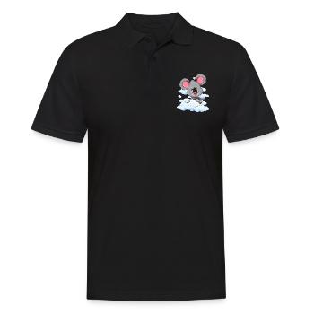Animal Lover Australie Animal Gift Cloud Koala - Polo Homme - noir - Devant - Kai (181cm)