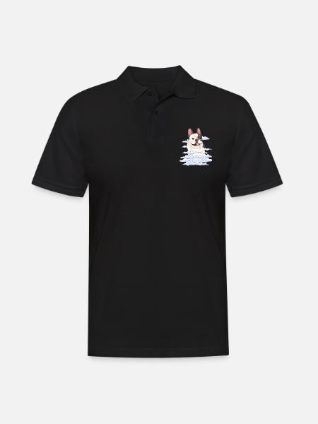 Dog Gift Cloud Bouledogue Français - Polo Homme - noir